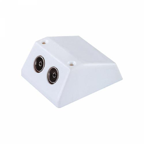 Surface Mount Twin Coaxial Outlet – Dual TV Signal Connection