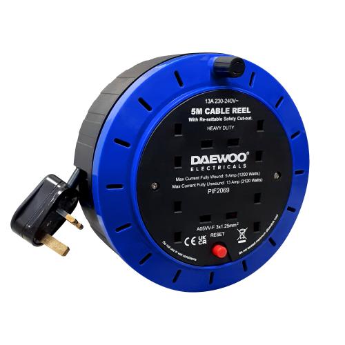 5M 13A 4 Socket Cassette Reel – Compact Retractable Power Solution