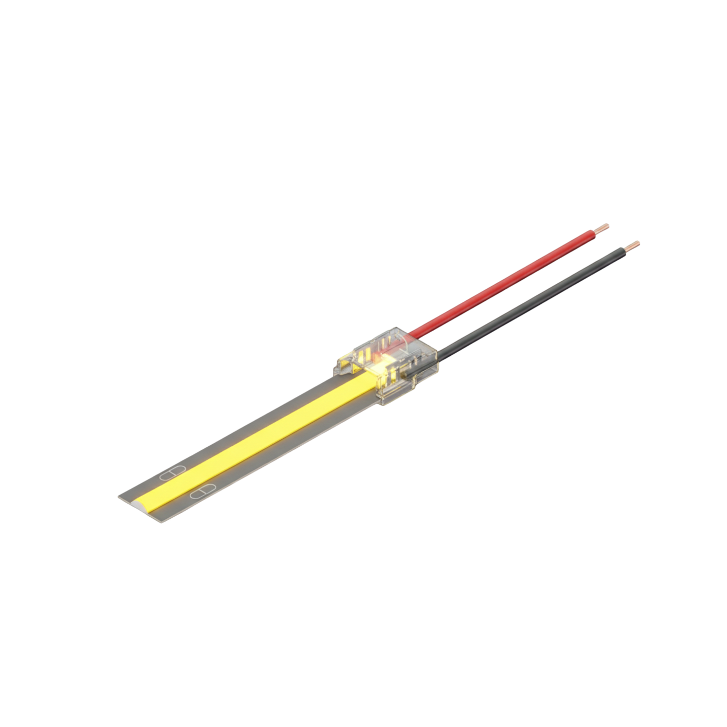 10mm Single End Connector for Single Colour COB LED Strip - Solderless Strip Connector | SSM Electric
