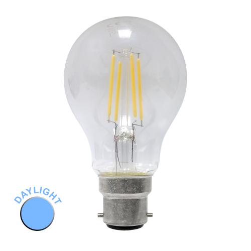 6.5W LED Filament BC GLS Bulb Daylight Bright Modern Lighting