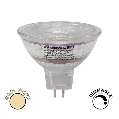 Integral 3.4W LED MR16 Cool White Bulb