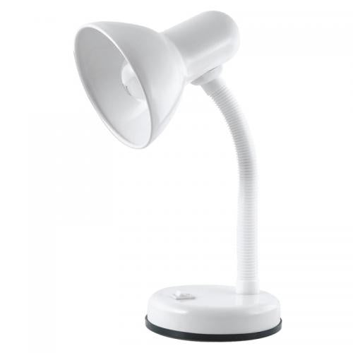Lloytron 40W Flexi Desk Lamp – White Finish with Flexible Neck