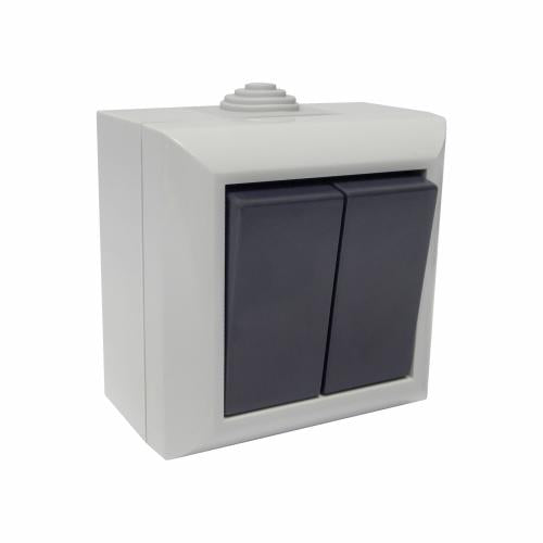 2 Gang 1 Way Outdoor Switch – Reliable Weatherproof Power Control