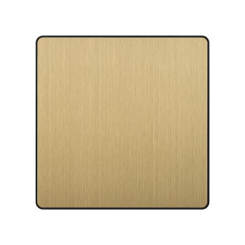 The Invisible Essential – Seamless Satin Brass Blank Plate for a Perfect Finish