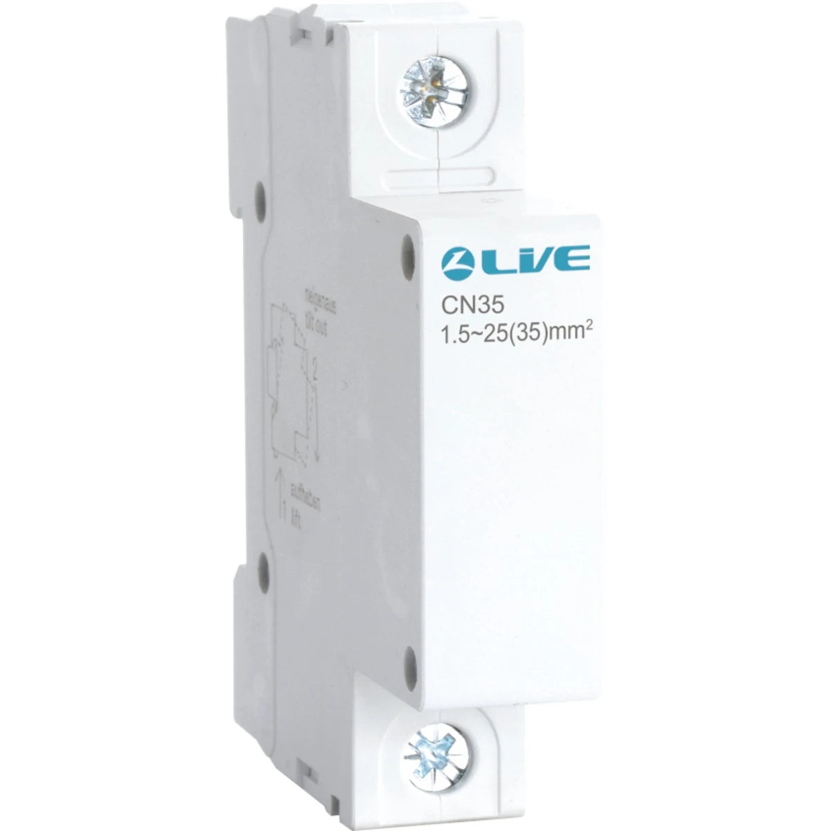 Live TBL100 MCB Type Terminal Block 100A | DIN Rail Mountable