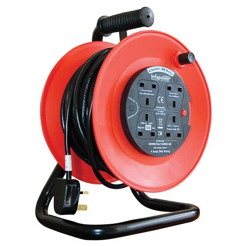 50M 13A 4 Socket Cable Reel – Ultra Long Heavy Duty Power Solution