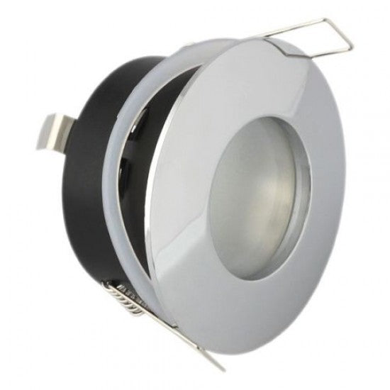 Bathroom Round Downlight IP65 Waterproof Rated Spotlight GU10 Polished Chrome
