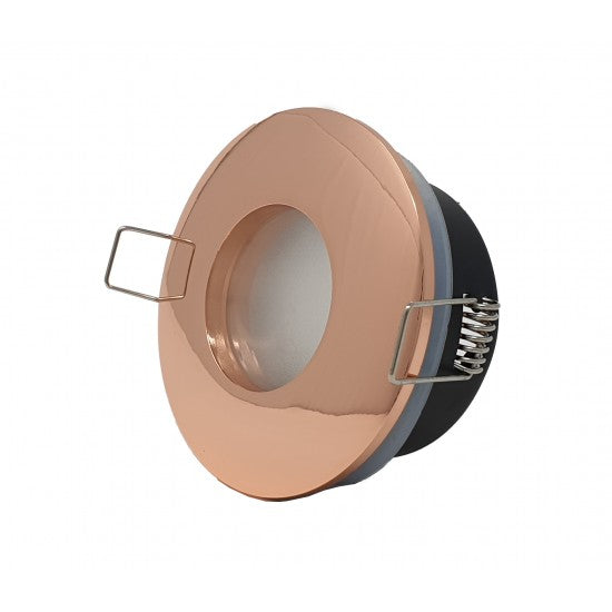 Bathroom Round Downlight IP65 Waterproof Rated Spotlight GU10 Rose Gold