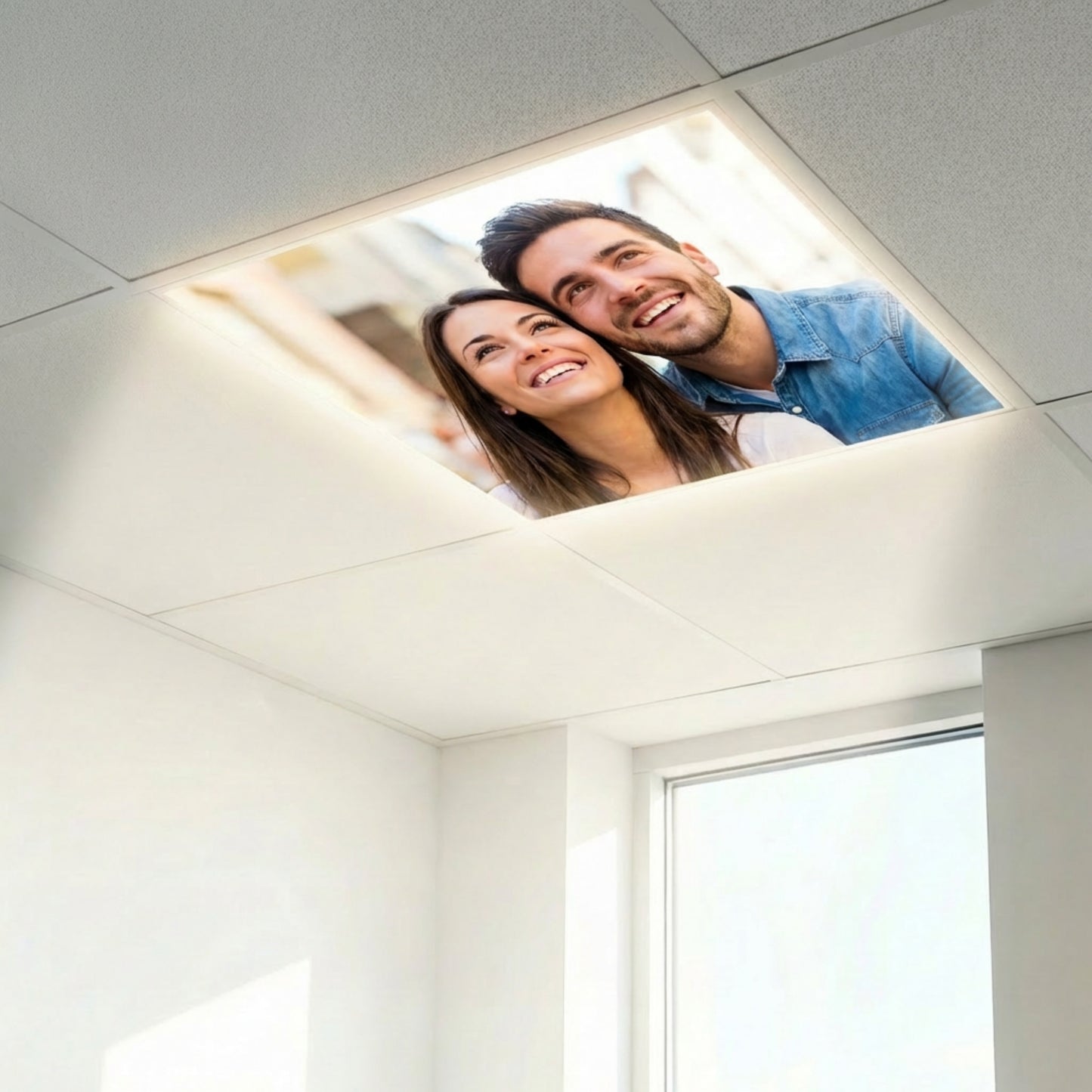 Custom Printed LED Panel 600x600 – Upload Your Image – Personalised Ceiling Panel UK