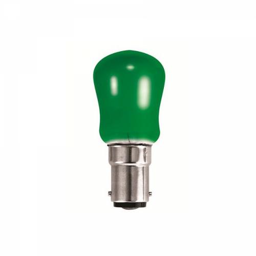15W B15 Green Pygmy Bulb – Compact Signal & Decorative Light