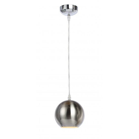 Single Ceiling Small Dome Pendant Light Fitting Satin Finish E27