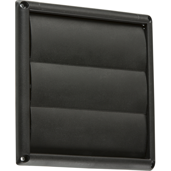 100mm Gravity Shutter for Extractor Fans – Black Finish