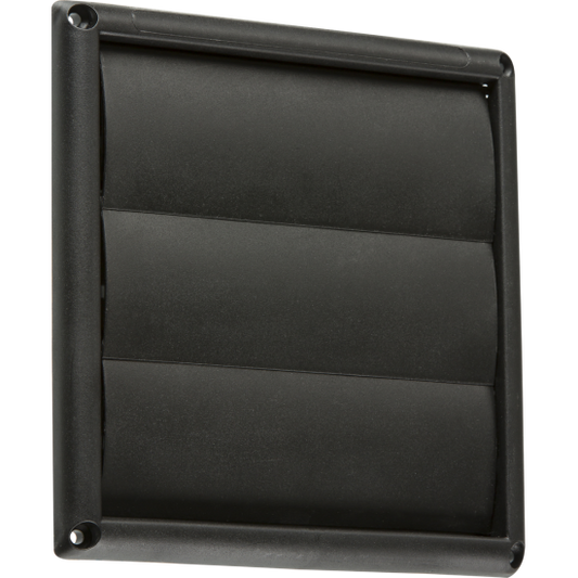 100mm Gravity Shutter for Extractor Fans – Black Finish