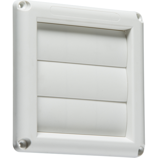 White 100mm Gravity Shutter for Extractor Fans