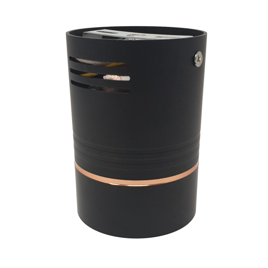 10W LED Copper Matt Black Ceiling Surface Mount Cylinder Downlight Spotlight