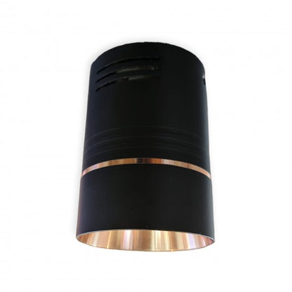 10W LED Copper Matt Black Ceiling Surface Mount Cylinder Downlight Spotlight