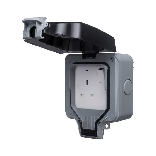 1 Gang Weatherproof Outdoor Socket – IP66 Heavy-Duty Power Solution