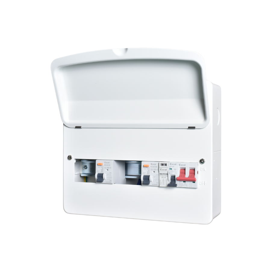 Excel E1406TRS Dual RCD Consumer Unit with SPD Protection