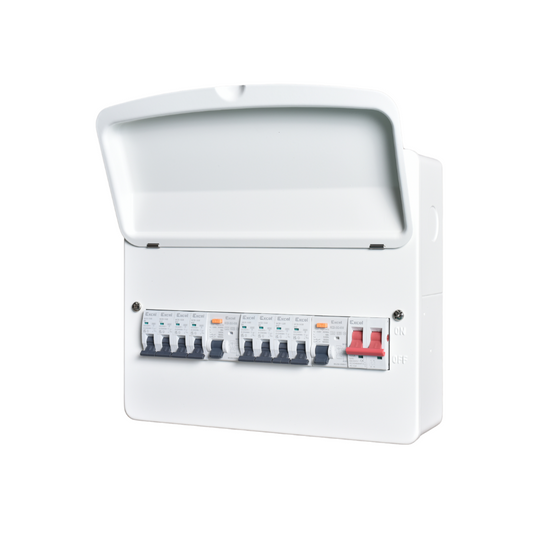 Dual RCD Consumer Unit – 14 Module 8 Way Distribution Board