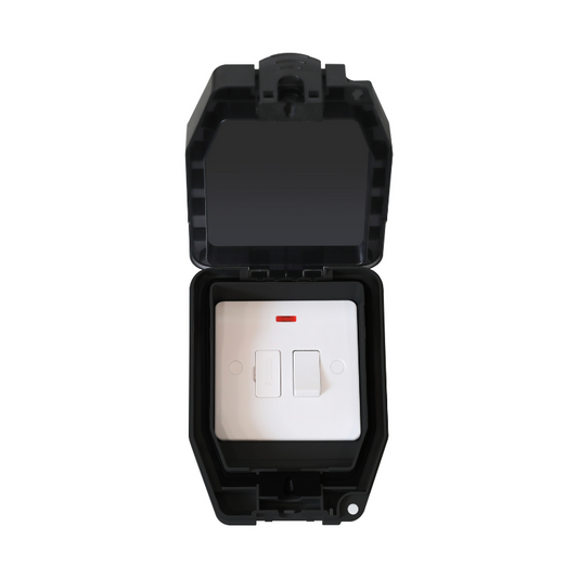 Weatherproof 13A Switched Fused Connection Unit – Outdoor Safety Control