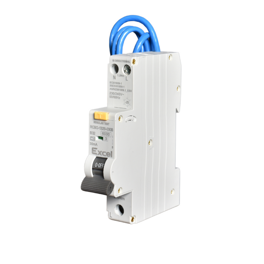 Maximum Capacity Installation Freedom: Mini RCBO Bi-Directional 6kA 40A Type A