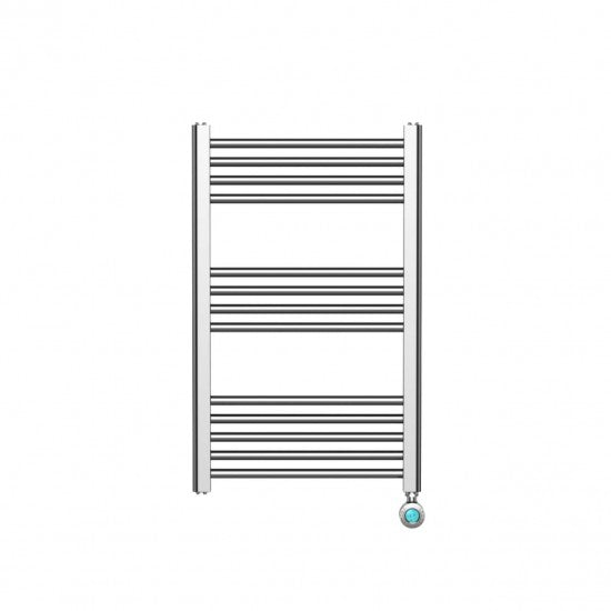 Electric Liquid Filled Towel Radiator – 300W Chrome Straight Design