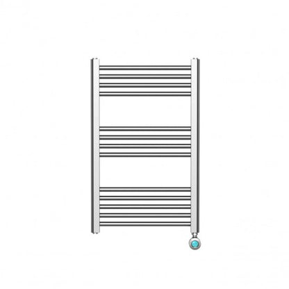 Electric Liquid Filled Towel Radiator – 300W Chrome Straight Design