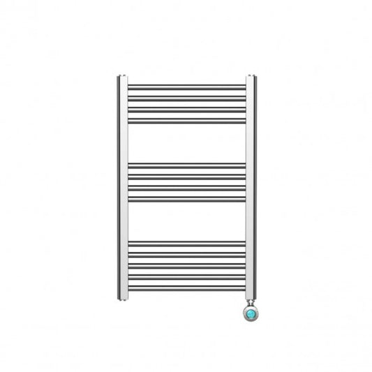 Electric Liquid Filled Towel Radiator – 300W Chrome Straight Design