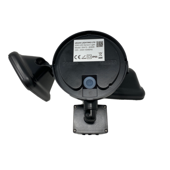 30W PIR Infrared Motion Sensor Outdoor Twin Security LED Flood Light Daylight 6000K