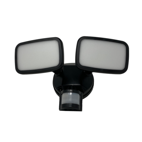 30W PIR Infrared Motion Sensor Outdoor Twin Security LED Flood Light Daylight 6000K