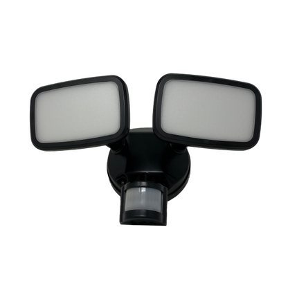 30W PIR Infrared Motion Sensor Outdoor Twin Security LED Flood Light Daylight 6000K