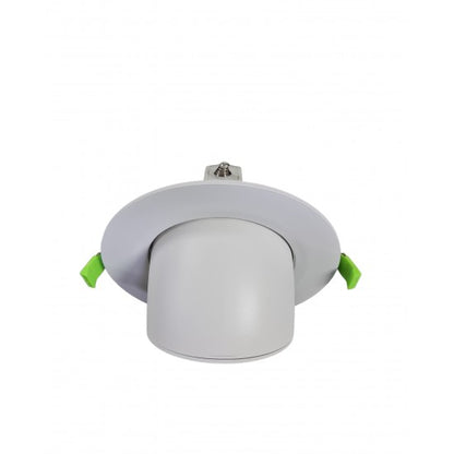 38W LED Tilt Recessed Ceiling Light – Adjustable CCT Indoor Retail Display Downlight with Angled Beam & Switchable Color Temperature