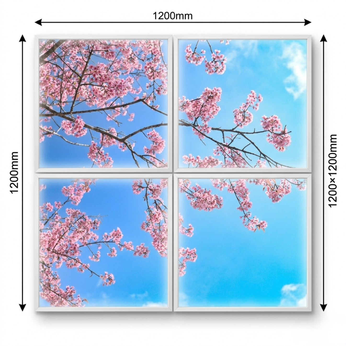 600x600 LED Panel Light 40W Cool White 6500K | Printed Ceiling Sky Panel Custom Designs