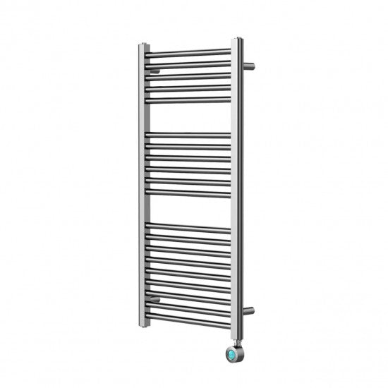 400W Electric Towel Radiator – Straight Chrome with Digital Thermostat