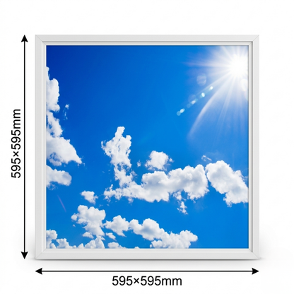 600x600 LED panel light sky ceiling design 40W cool white printed ceiling panel UK