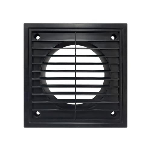 Sleek Black 4 Inch Ventilation Grill for 100mm Ducting