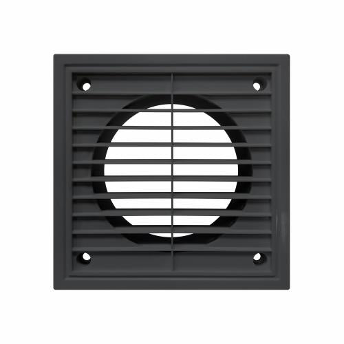 Modern Grey 4 Inch Ventilation Grill for 100mm Ducting