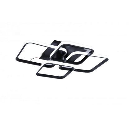 50W Square Designer LED CCT Adjustable Ceiling Light Black Finish