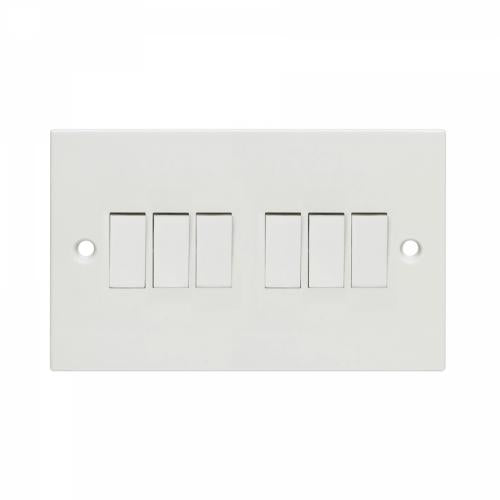 6 Gang 2 Way Switch: Multi-Light Control Master