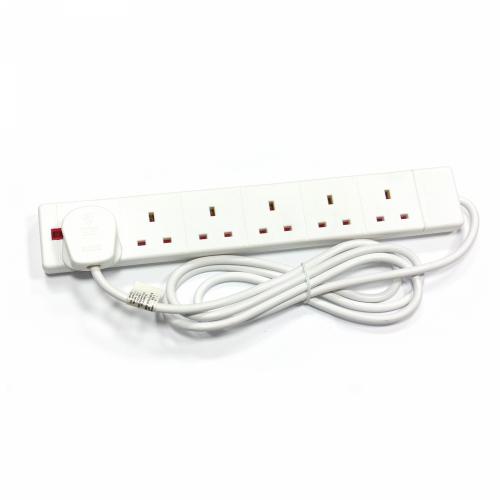 6G 2M 13A Anti Surge Extension Lead – High Capacity Protected Power Strip