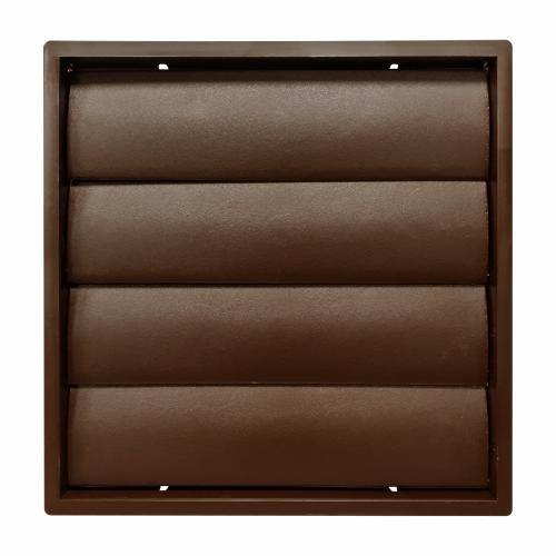 Brown 6 Inch Gravity Vent Grill for 150mm Ducting