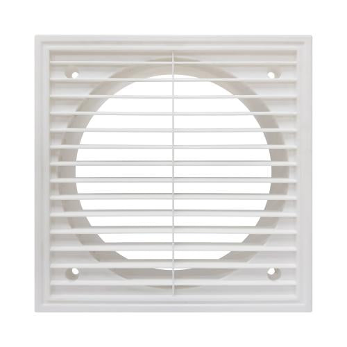 White 6 Inch Ventilation Grill for 150mm Ducting