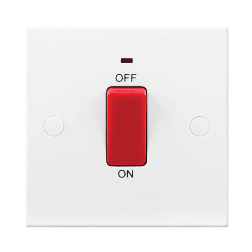BG 45 Amp Switch 1G Plate with Neon – Heavy Duty Power Control