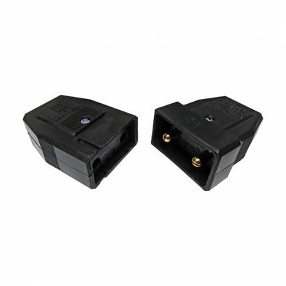 10 Amp 2 Pin Pull Apart Black Connector – Safe 250V Cable Joiner