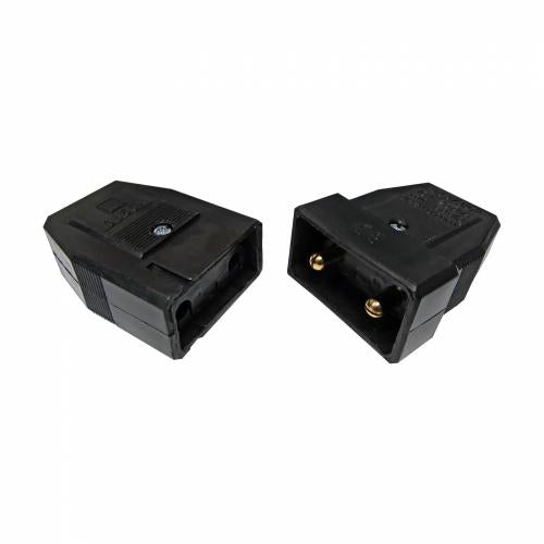 10 Amp 2 Pin Pull Apart Black Connector – Safe 250V Cable Joiner