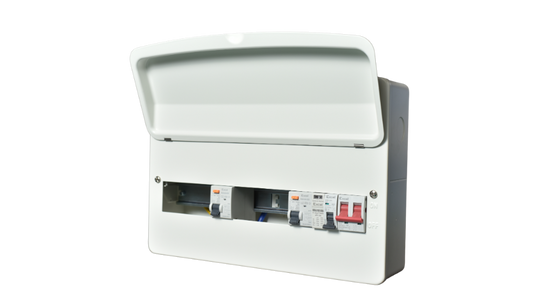 Excel E1810TRS Dual RCD Consumer Unit with SPD Protection