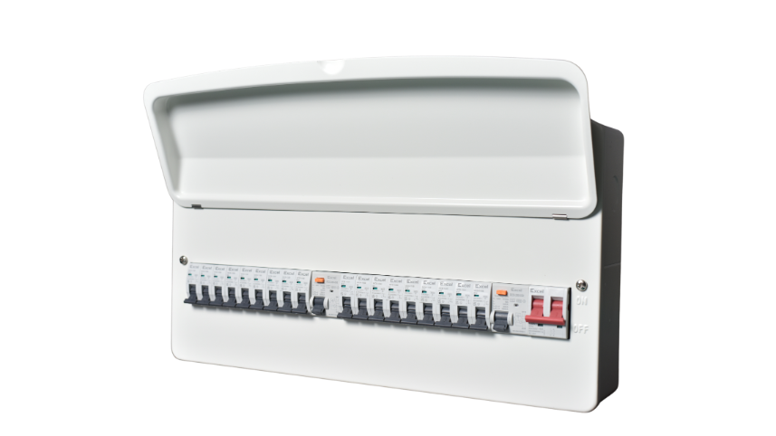 Dual RCD Consumer Unit – 24 Module 18 Way Distribution Board