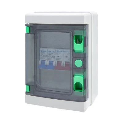 Live ENC1265-A 12 Way Module Plastic Enclosure with 100A Main Switch & MCBs IP65