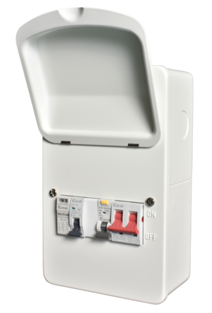 5 Module Garage Unit with 63A Type B RCD, SPD & 32A MCB