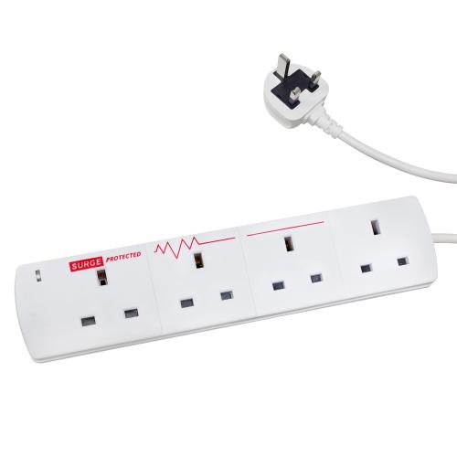 4G 2M 13A Anti Surge Extension Lead – Protected Multi Socket Power